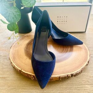 White House Black Market Blue Stiletto Heels